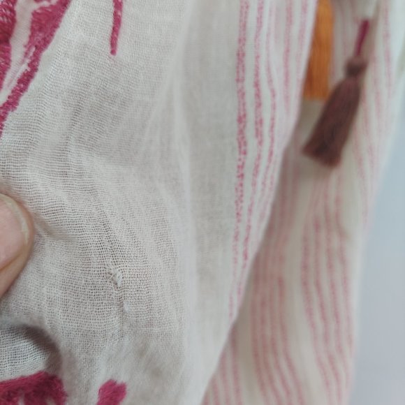 Free People Oversized Scoop Neck boho top size medium - Picture 3 of 10